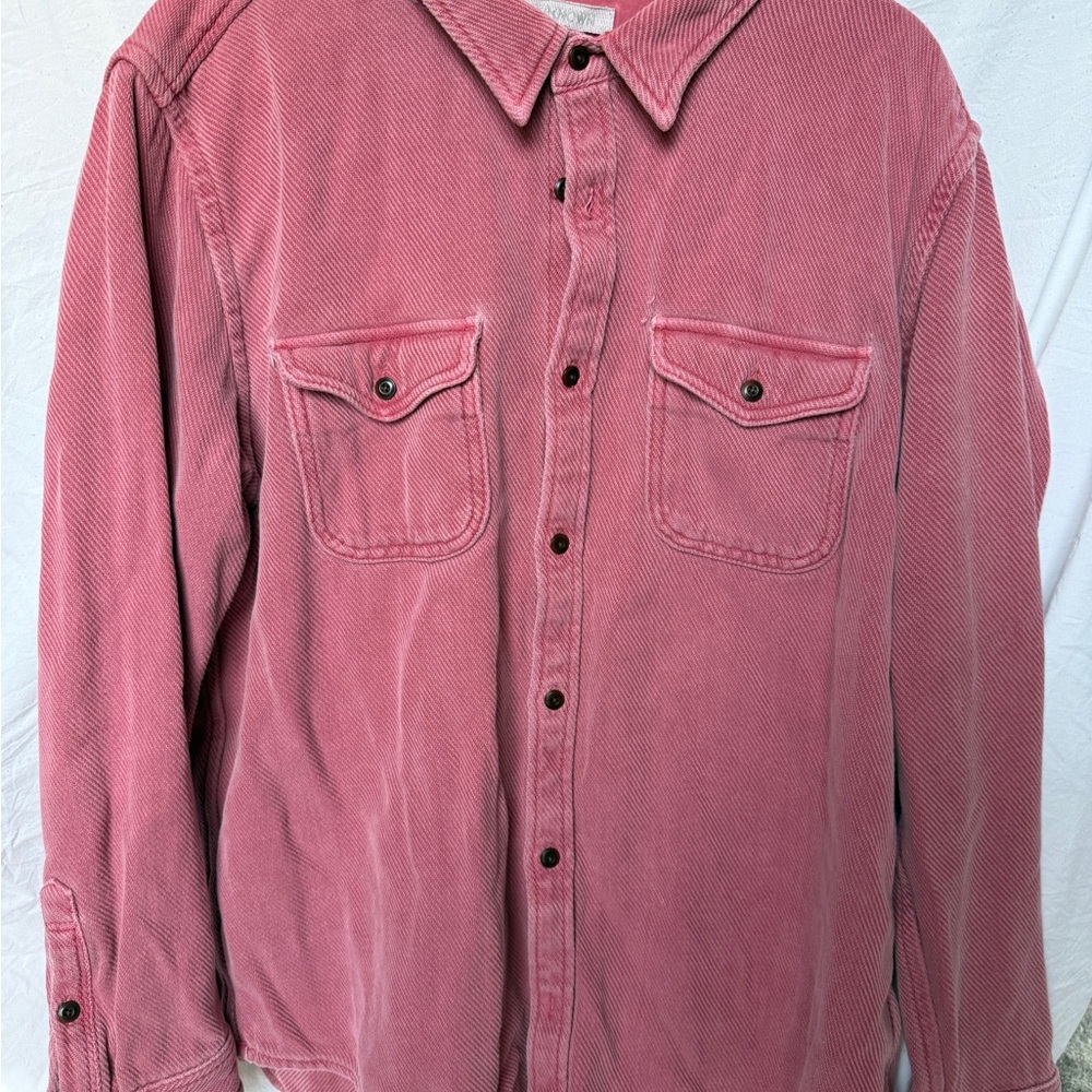 Outerknown Chroma Pink Blanket Shirt -Up Shirt XXL